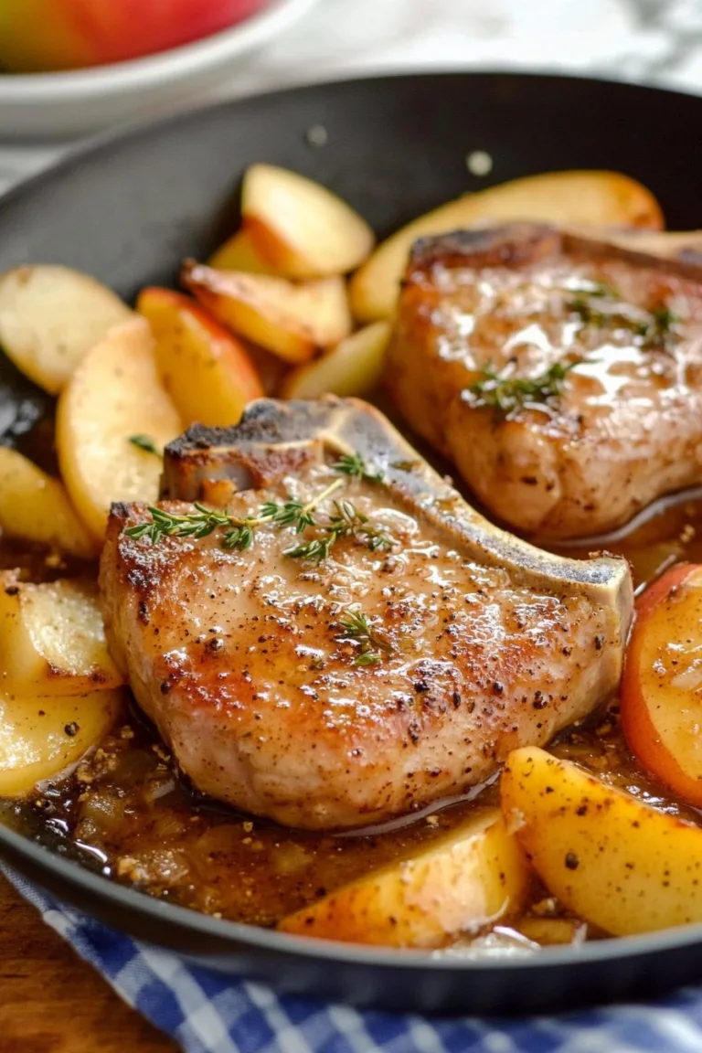 Savory Pork Chops with Sweet Apples Recipe