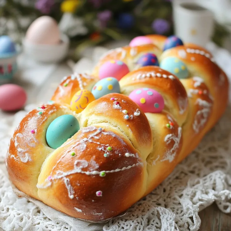 Easter Bread with Colored Eggs: A Delicious Tradition