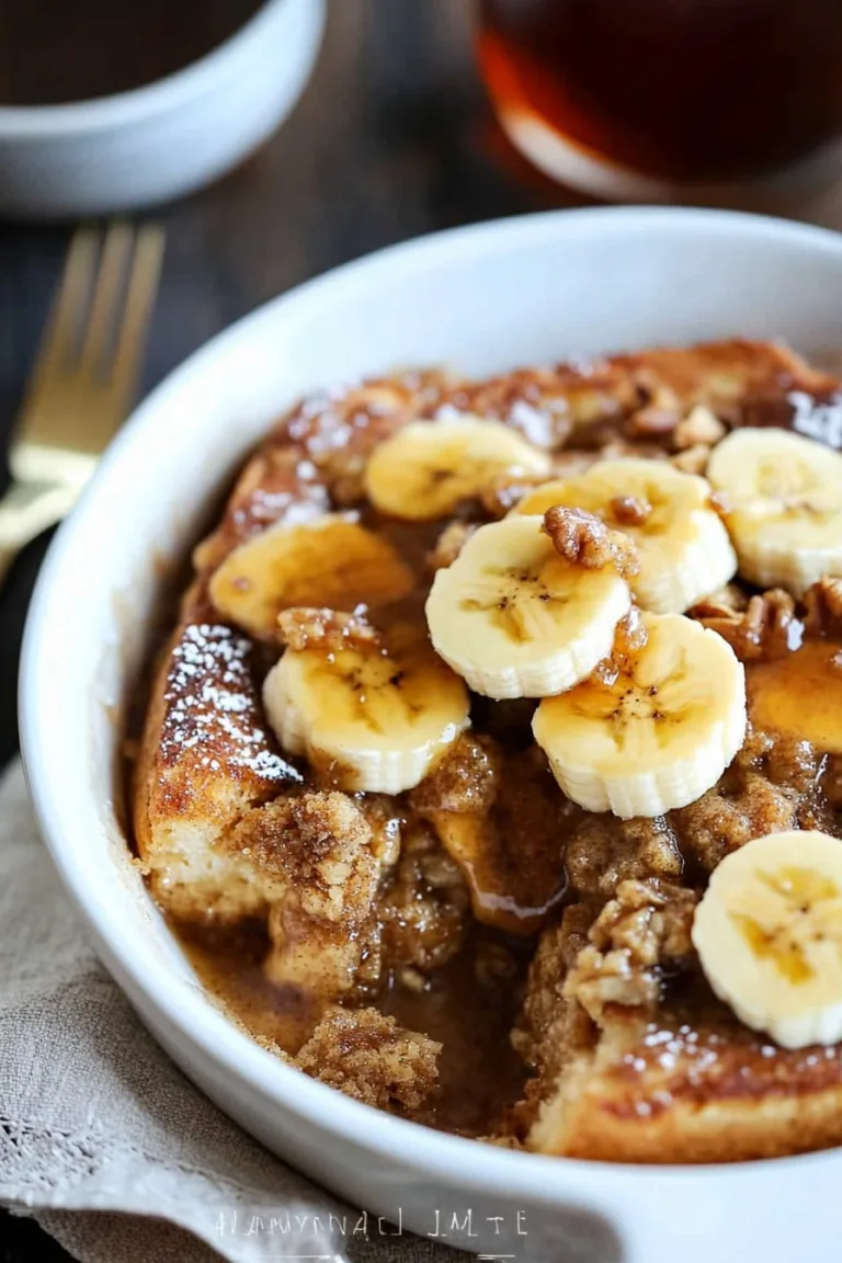 Brown Sugar Banana French Toast Casserole Recipe