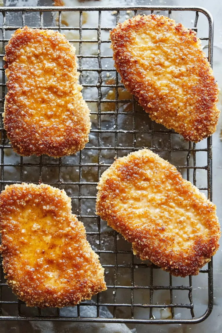 Crispy Skillet Parmesan Crusted Pork Chops Recipe