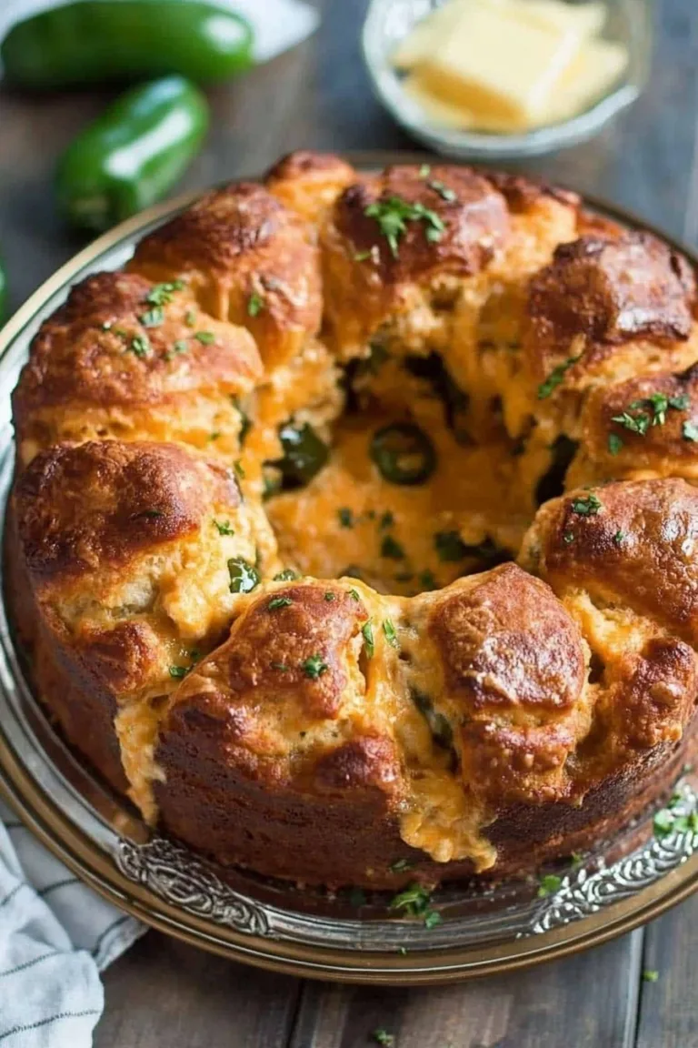 Spicy Jalapeño Cheese Monkey Bread Recipe | Perfect for Parties