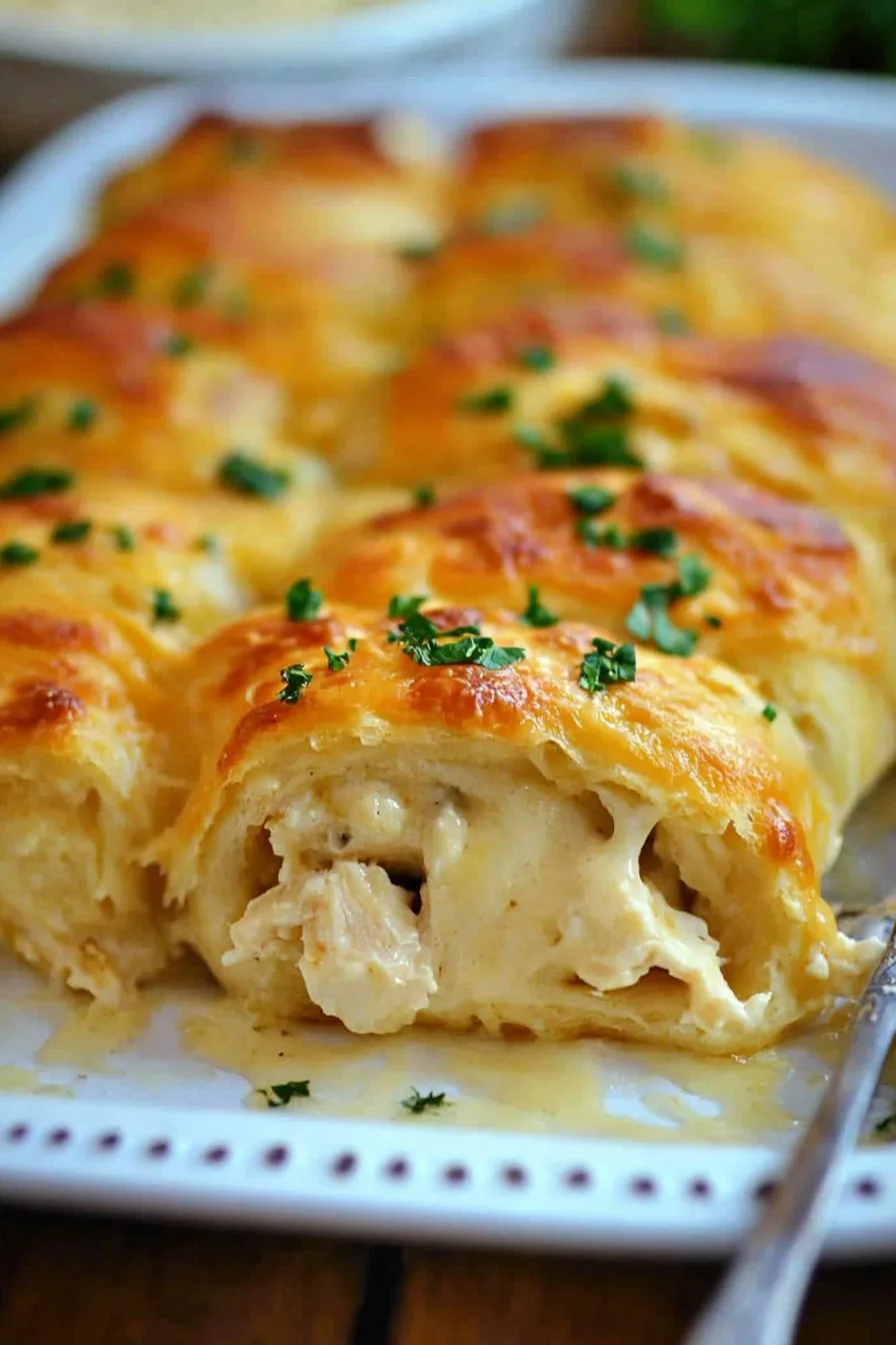 Delicious Chicken Stuffed Crescent Rolls Recipe