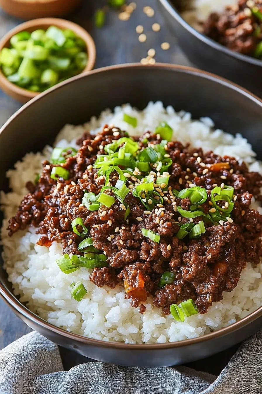 Korean Ground Beef Bowl: Easy & Delicious Recipe