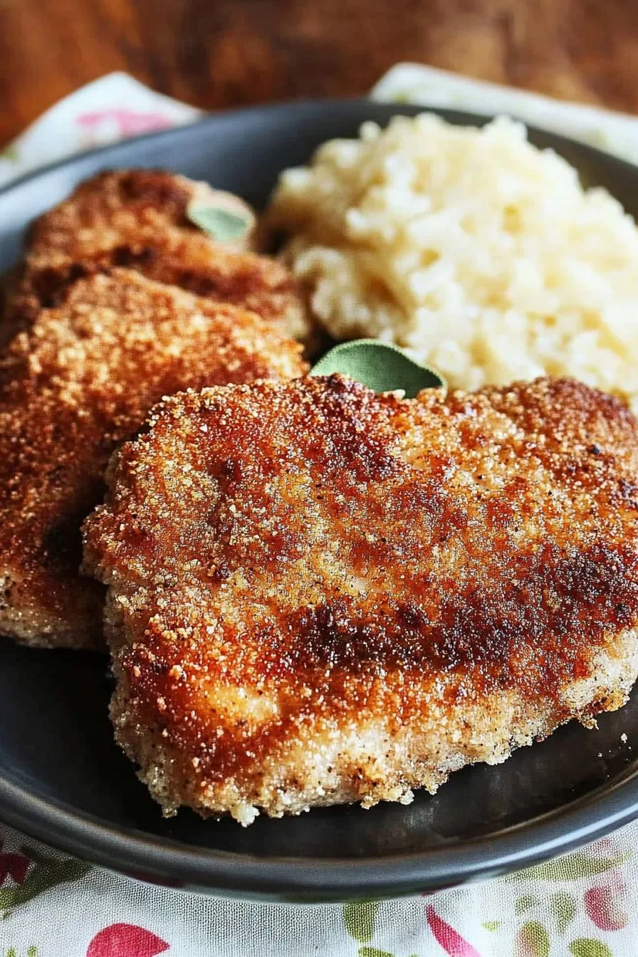 Crispy Panko Crusted Fried Pork Chops Recipe