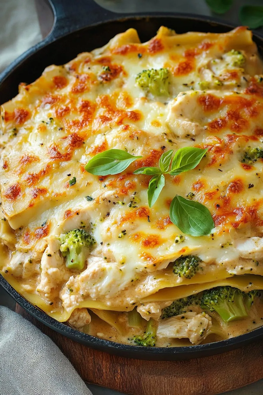 Chicken and Broccoli Lasagna