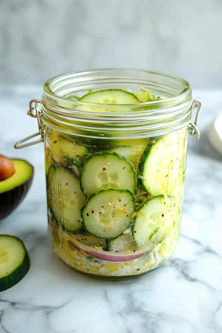 Cucumber Salad in a Jar