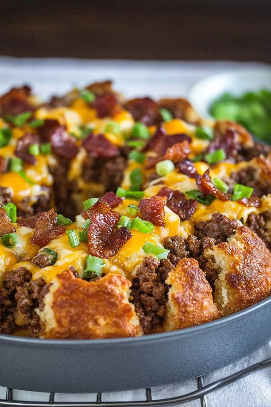 Bacon Cheeseburger Monkey Bread Recipe - Delicious & Easy