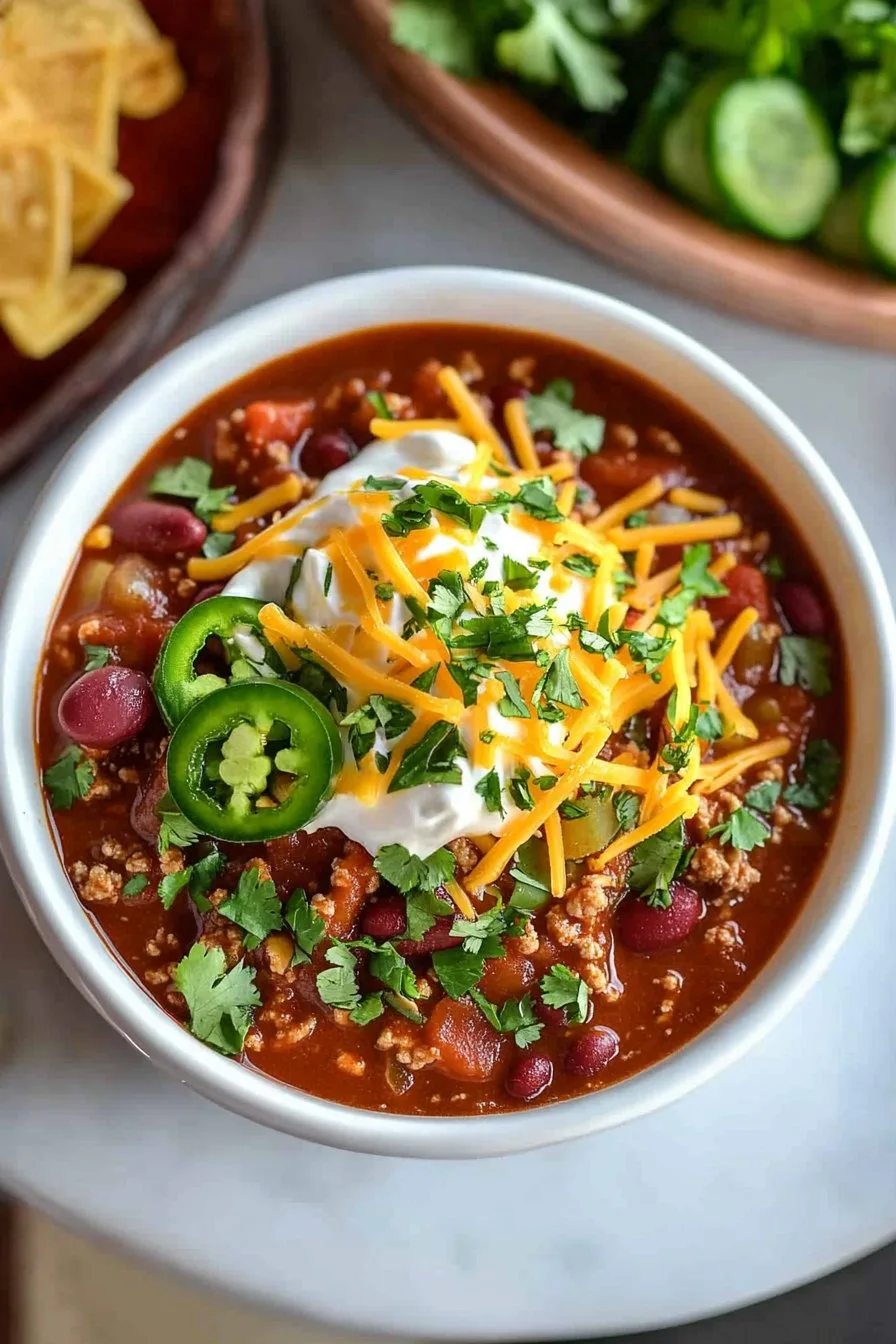 Healthy Ground Turkey Chili Recipe - Delicious & Easy