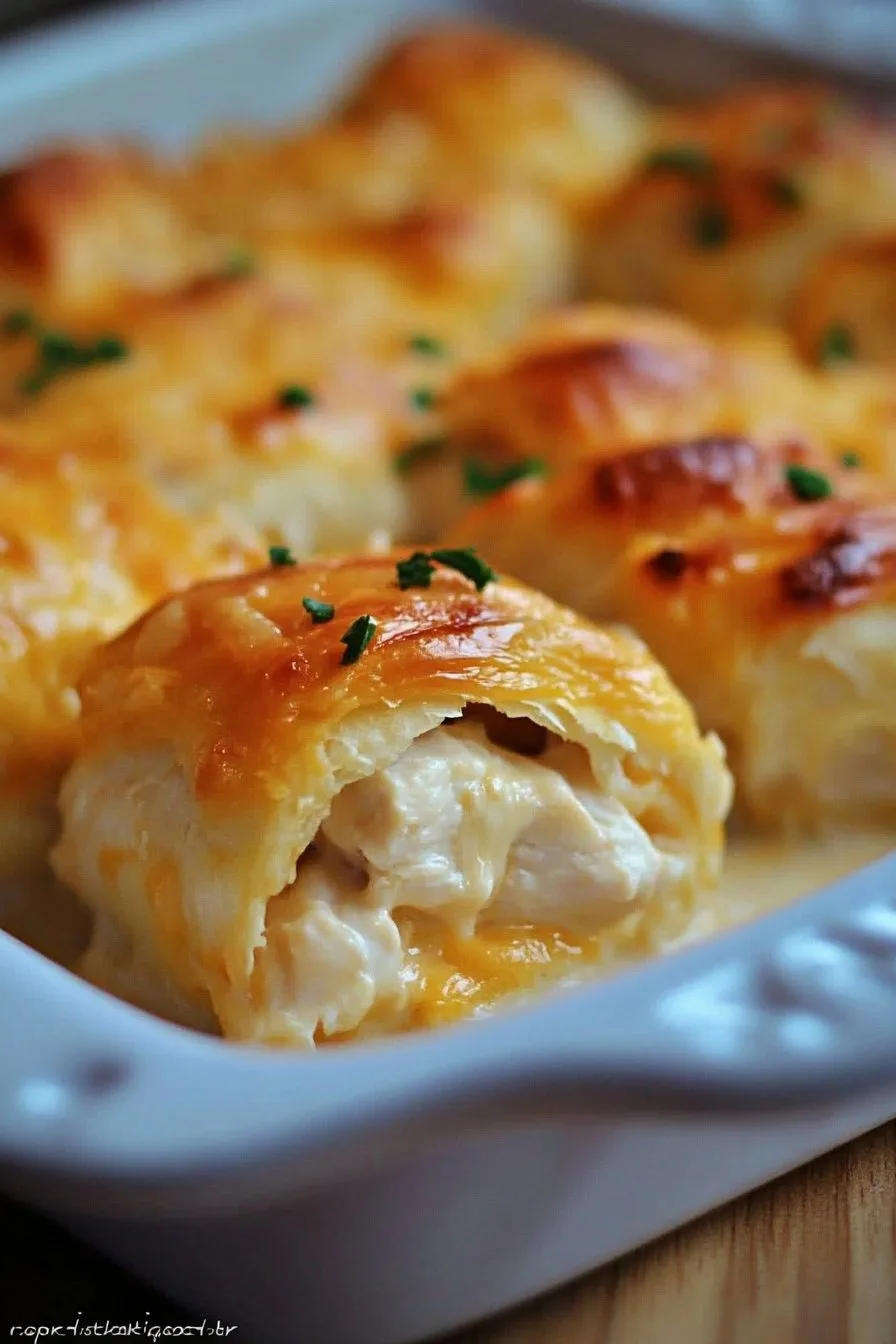 Delicious Chicken Stuffed Crescent Rolls Recipe