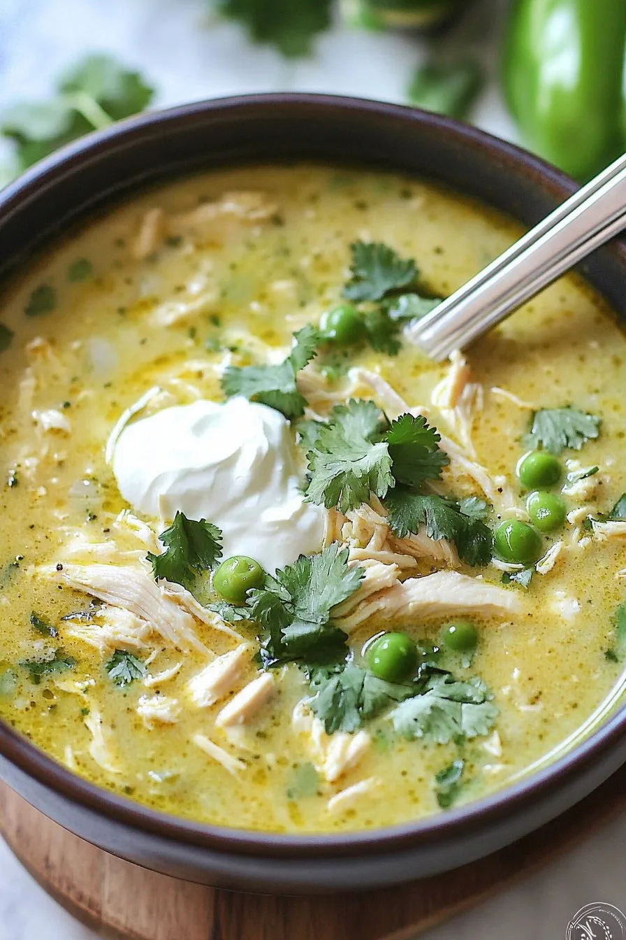 Green Enchiladas Chicken Soup Recipe - Comfort in a Bowl