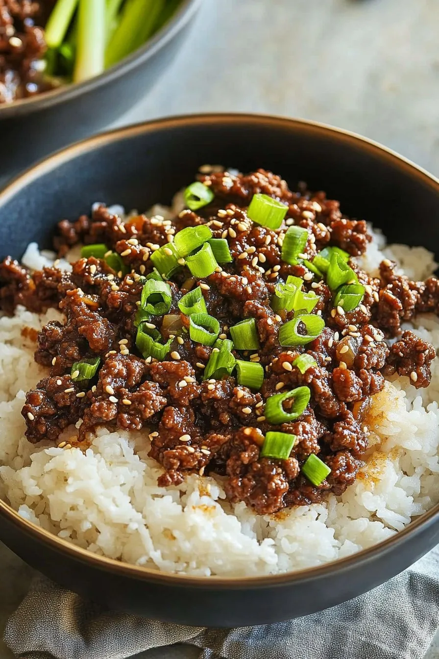 Korean Ground Beef Bowl: Easy & Delicious Recipe