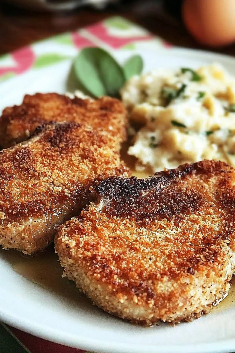 Crispy Panko Crusted Fried Pork Chops Recipe