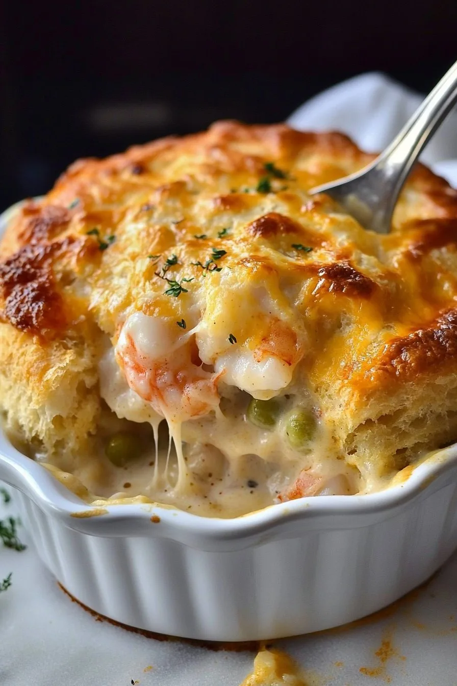 Cheddar Bay Biscuit Seafood Pot Pie Recipe - Delicious & Easy