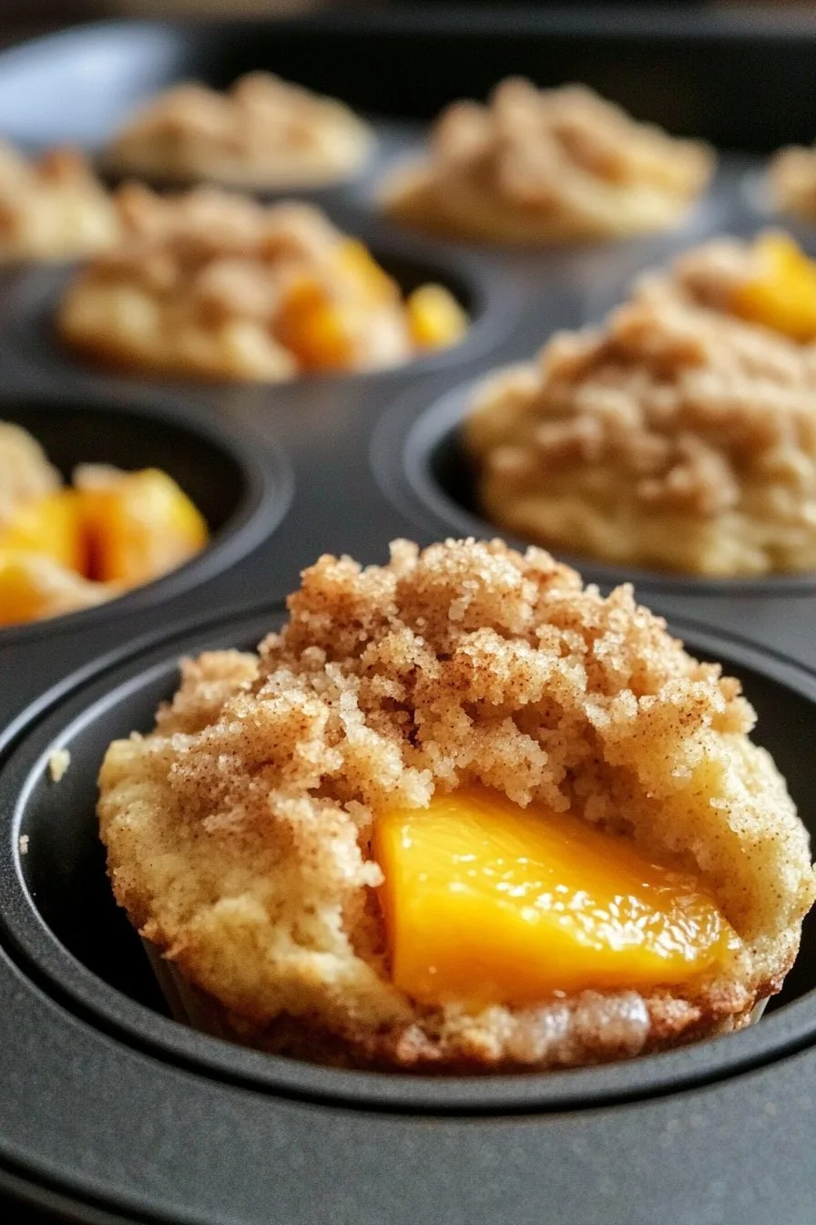 Peach Cobbler Muffins