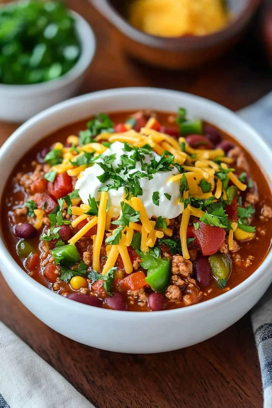 Healthy Ground Turkey Chili Recipe - Delicious & Easy