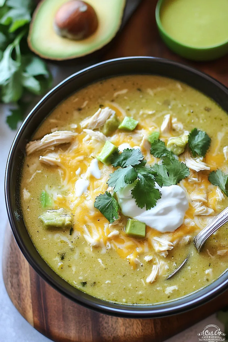 Green Enchiladas Chicken Soup Recipe - Comfort in a Bowl