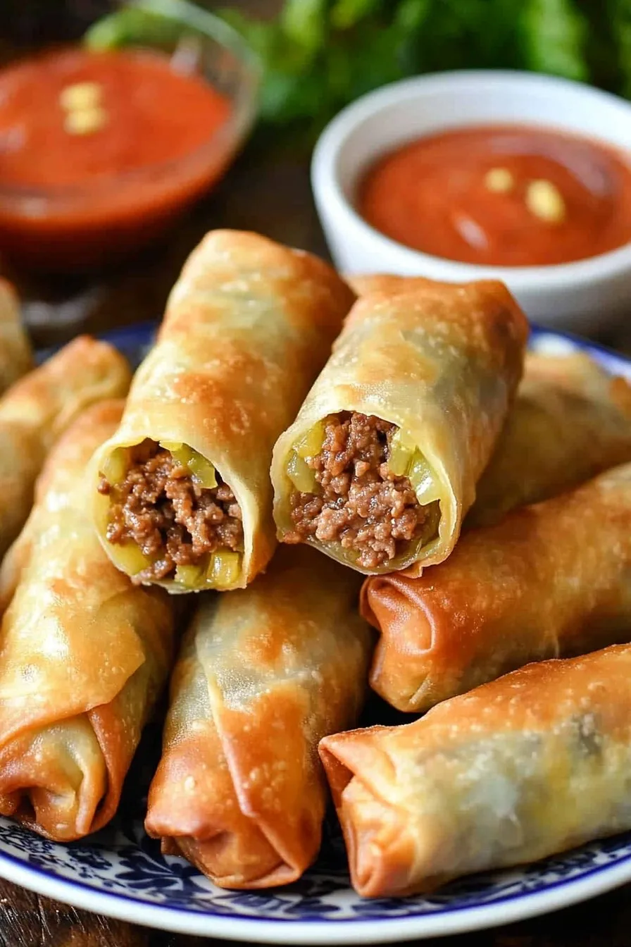 Cheeseburger Egg Rolls Recipe: A Delicious Twist