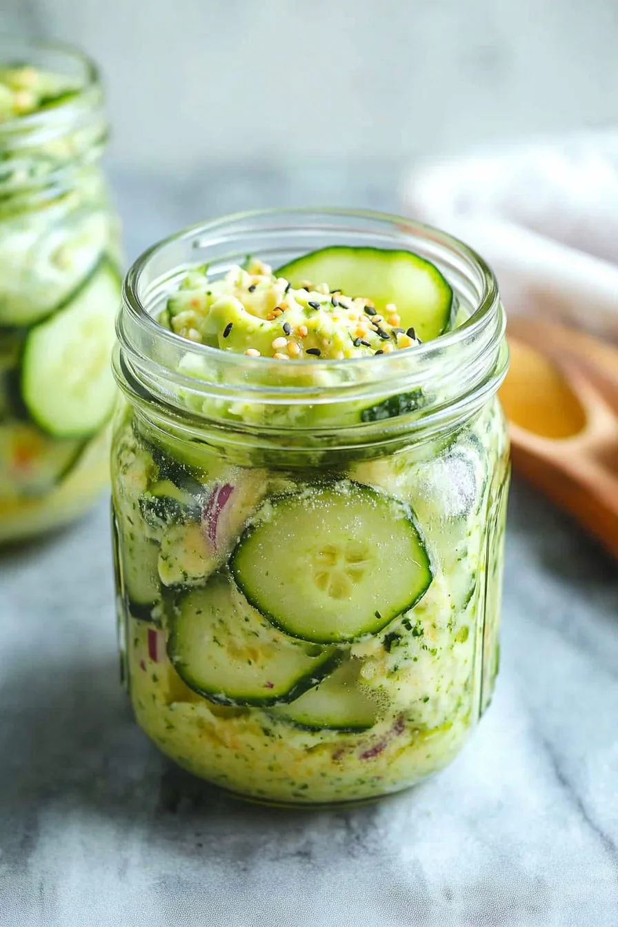 Cucumber Salad in a Jar