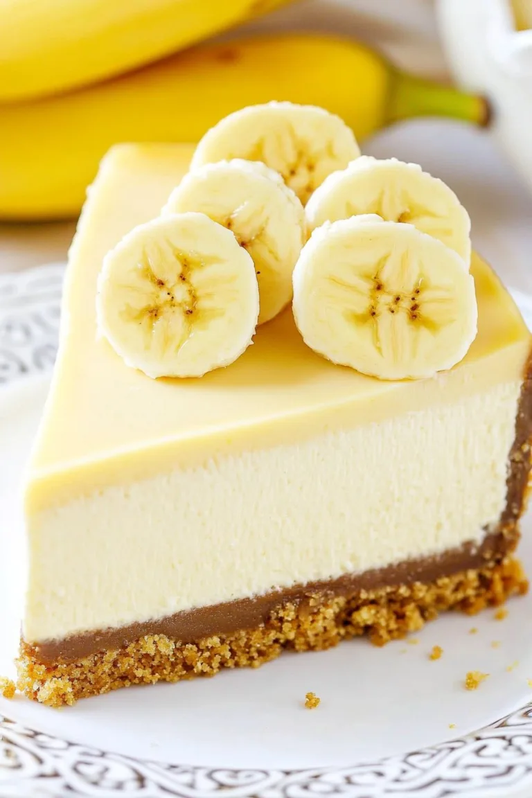 Banana Cream Cheesecake Cake