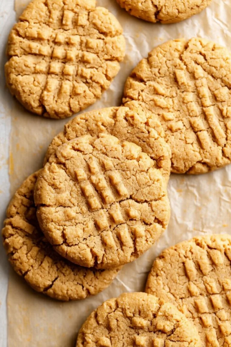 4 Ingredient Peanut Butter Cookies