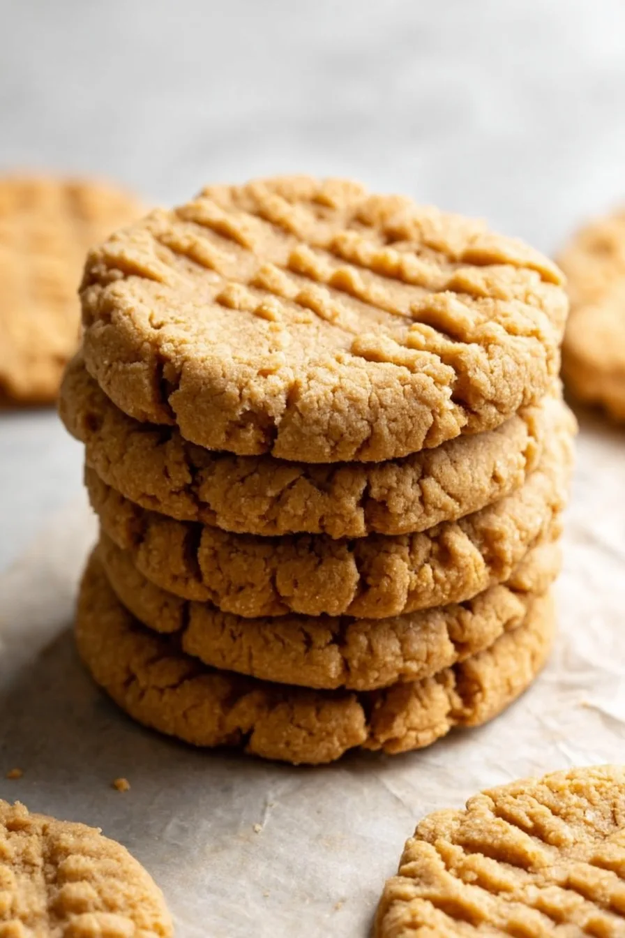 4 Ingredient Peanut Butter Cookies