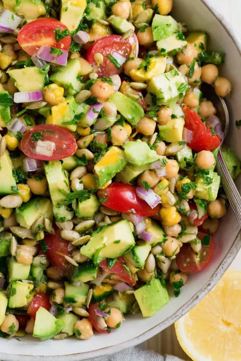 5-Ingredient Avocado & Chickpea Salad
