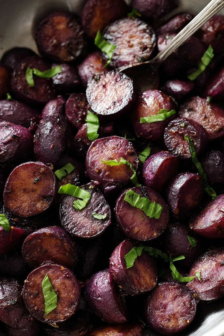 Balsamic Purple Potatoes