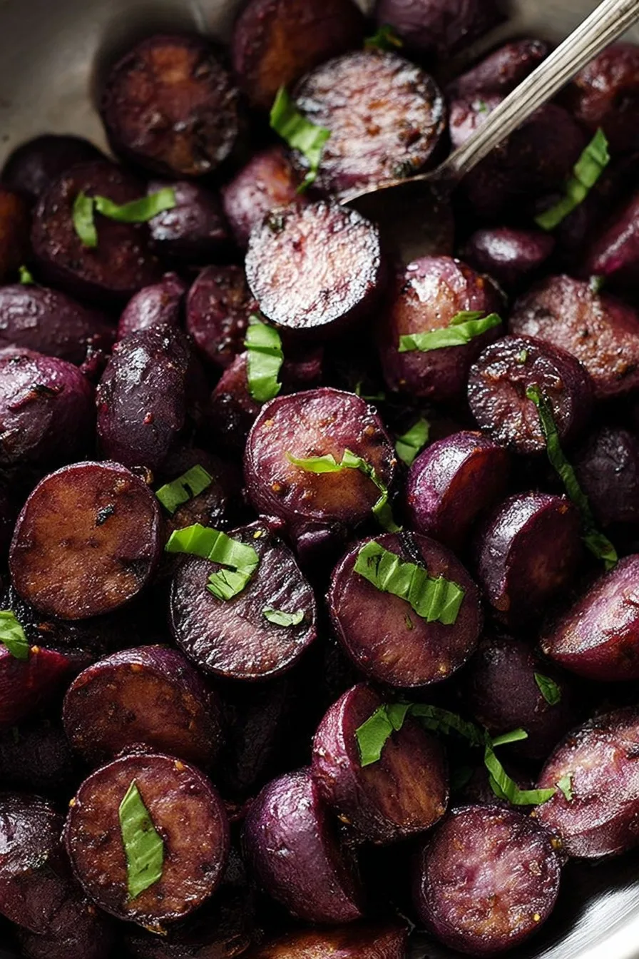 Balsamic Purple Potatoes