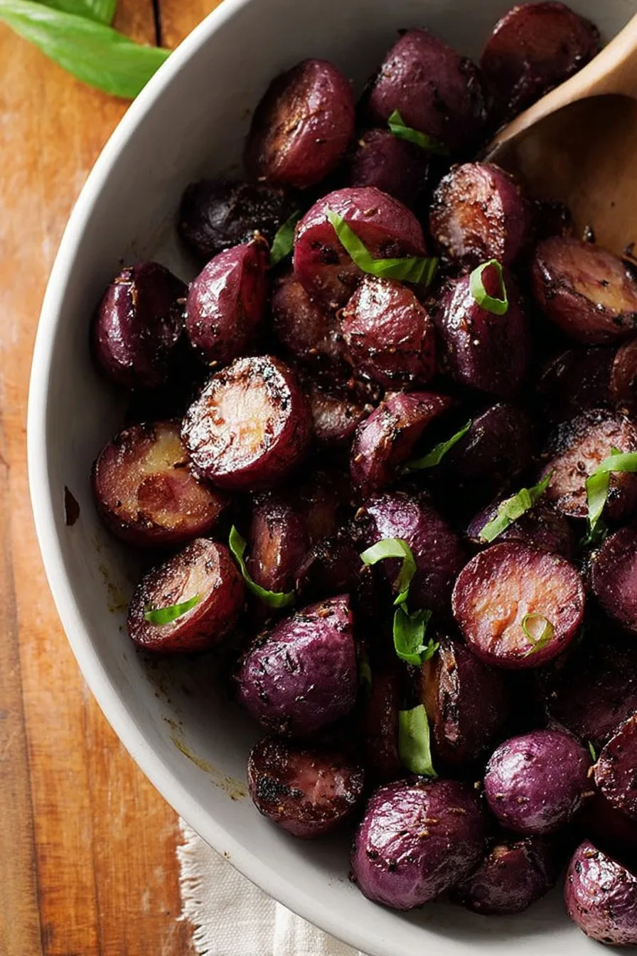 Balsamic Purple Potatoes
