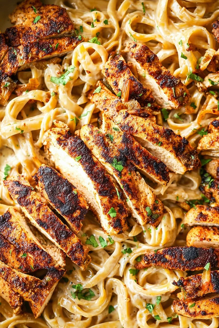 Blackened Chicken Alfredo Recipe