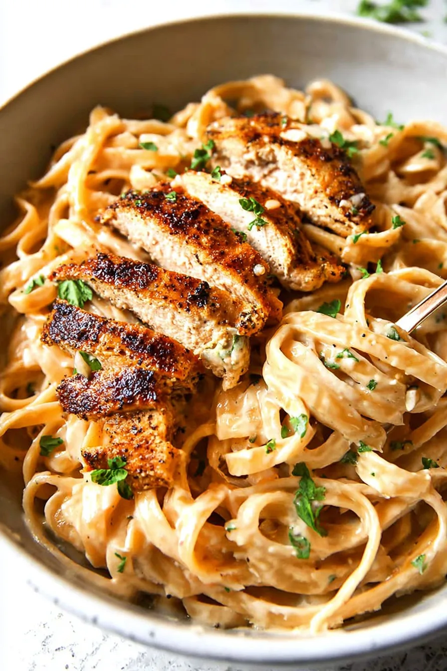 Blackened Chicken Alfredo Recipe