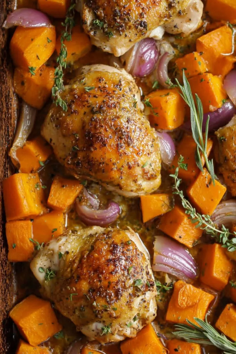 Chicken and Butternut Squash Sheet Pan Dinner