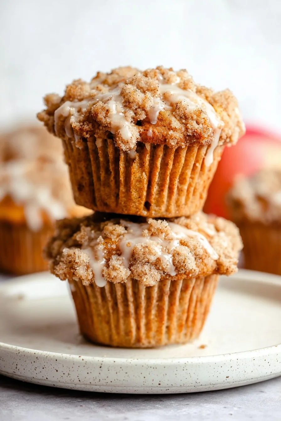 Easy Apple Crumble Muffins