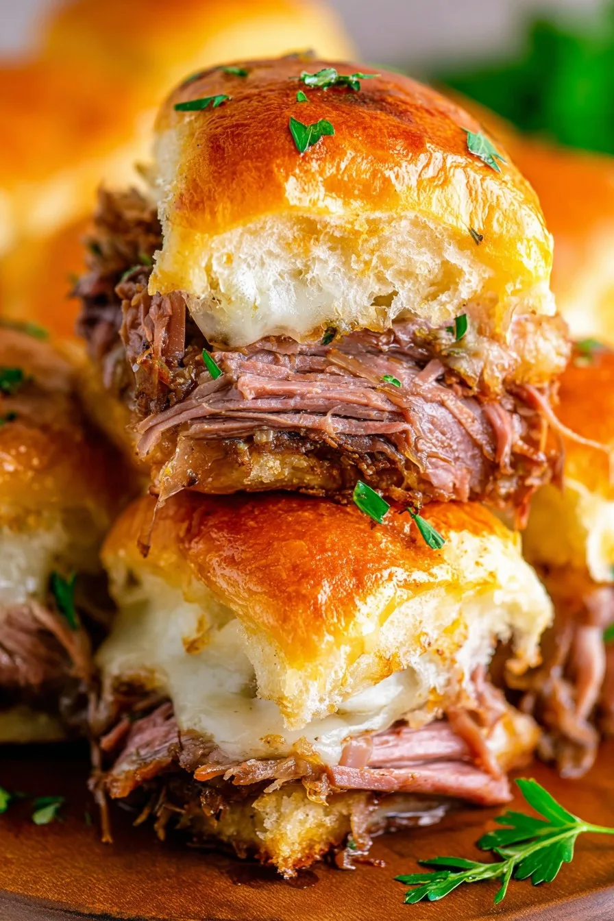 Easy French Dip Sliders Recipe