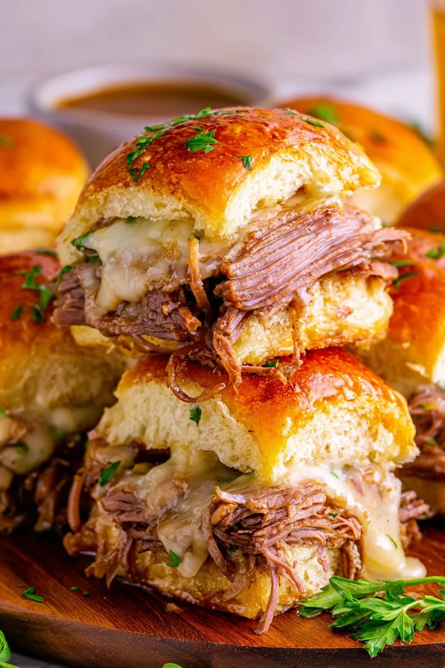 Easy French Dip Sliders Recipe