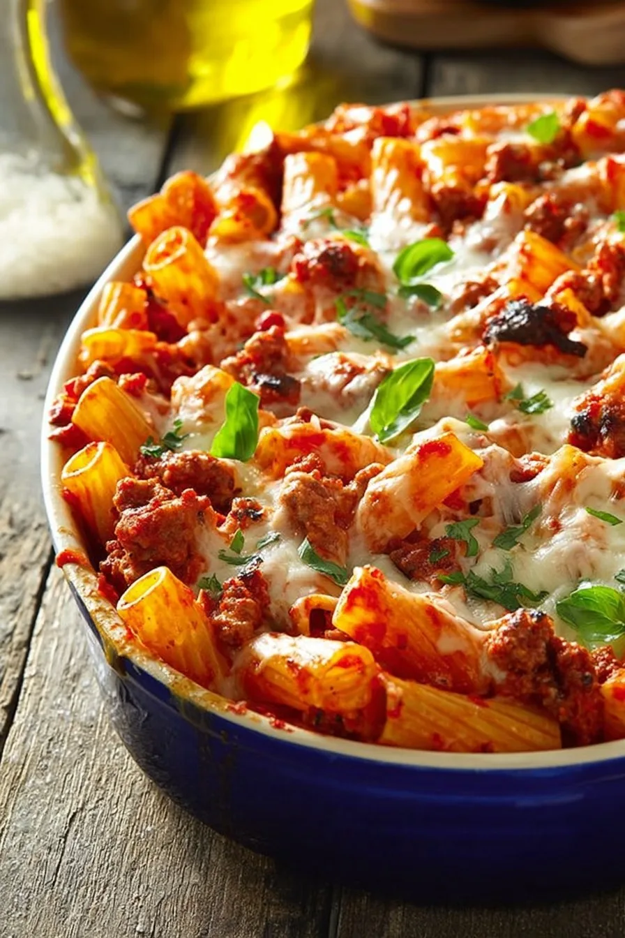 Four-Cheese Sausage Rigatoni