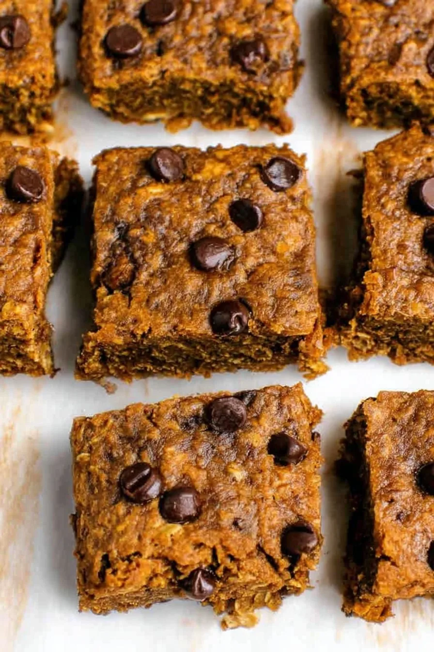 Healthy Pumpkin Oatmeal Bars