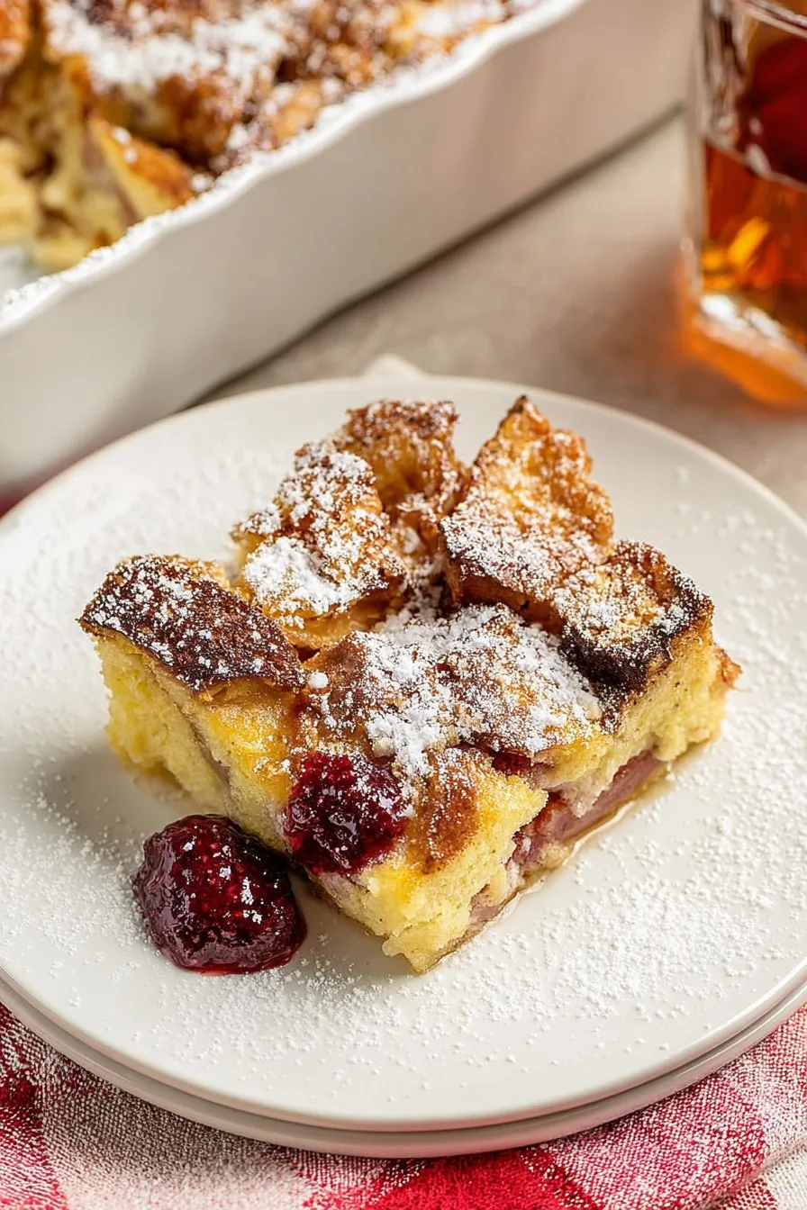 Monte Cristo French Toast Casserole