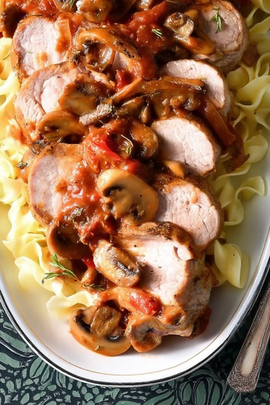 Pressure-Cooker Mushroom Pork Ragout
