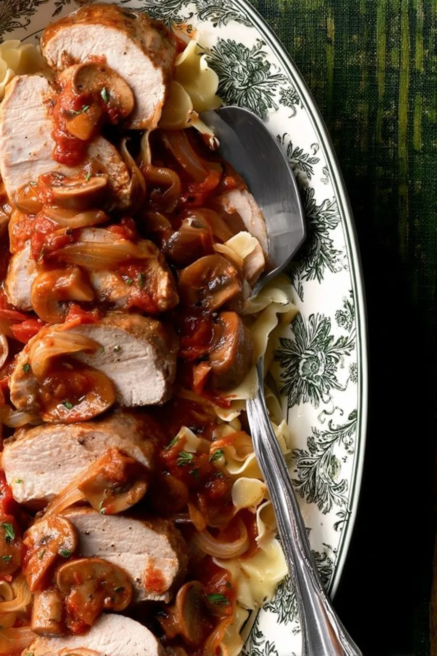 Pressure-Cooker Mushroom Pork Ragout