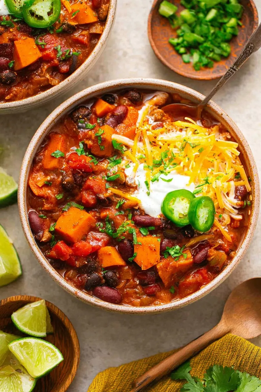 Slow Cooker Sweet Potato Chili