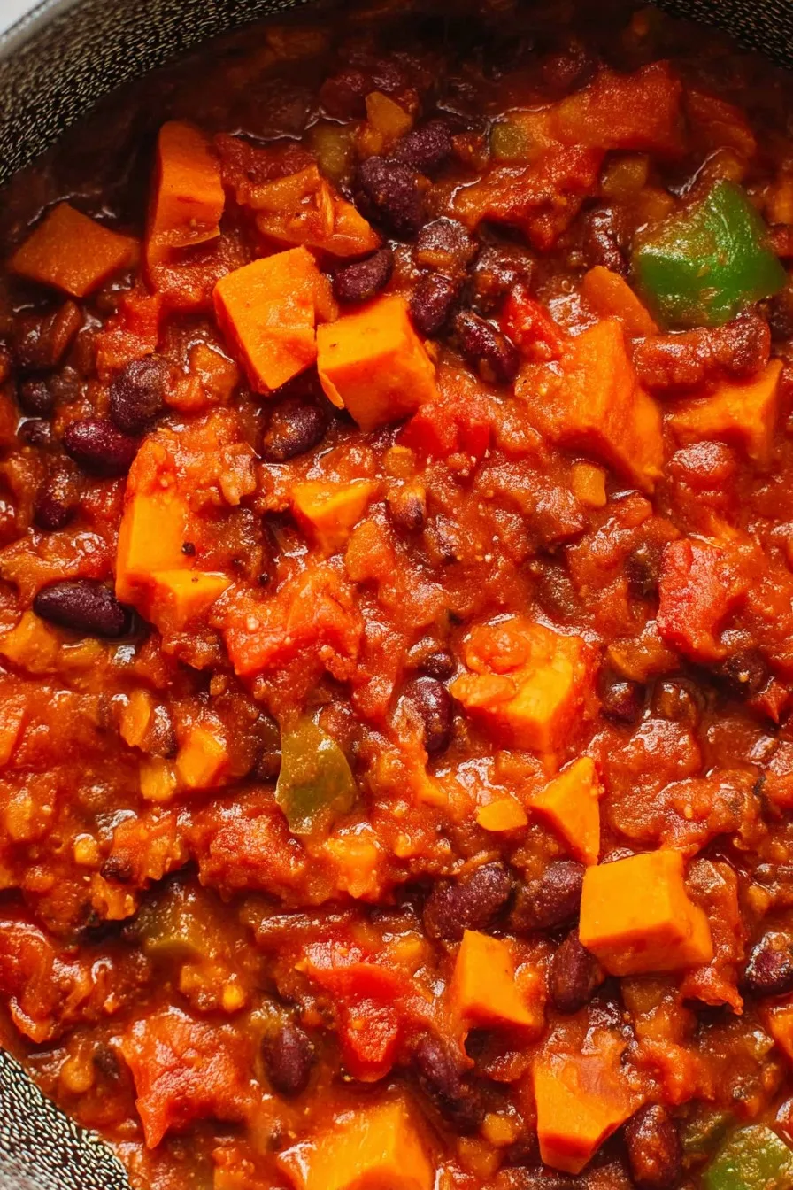 Slow Cooker Sweet Potato Chili