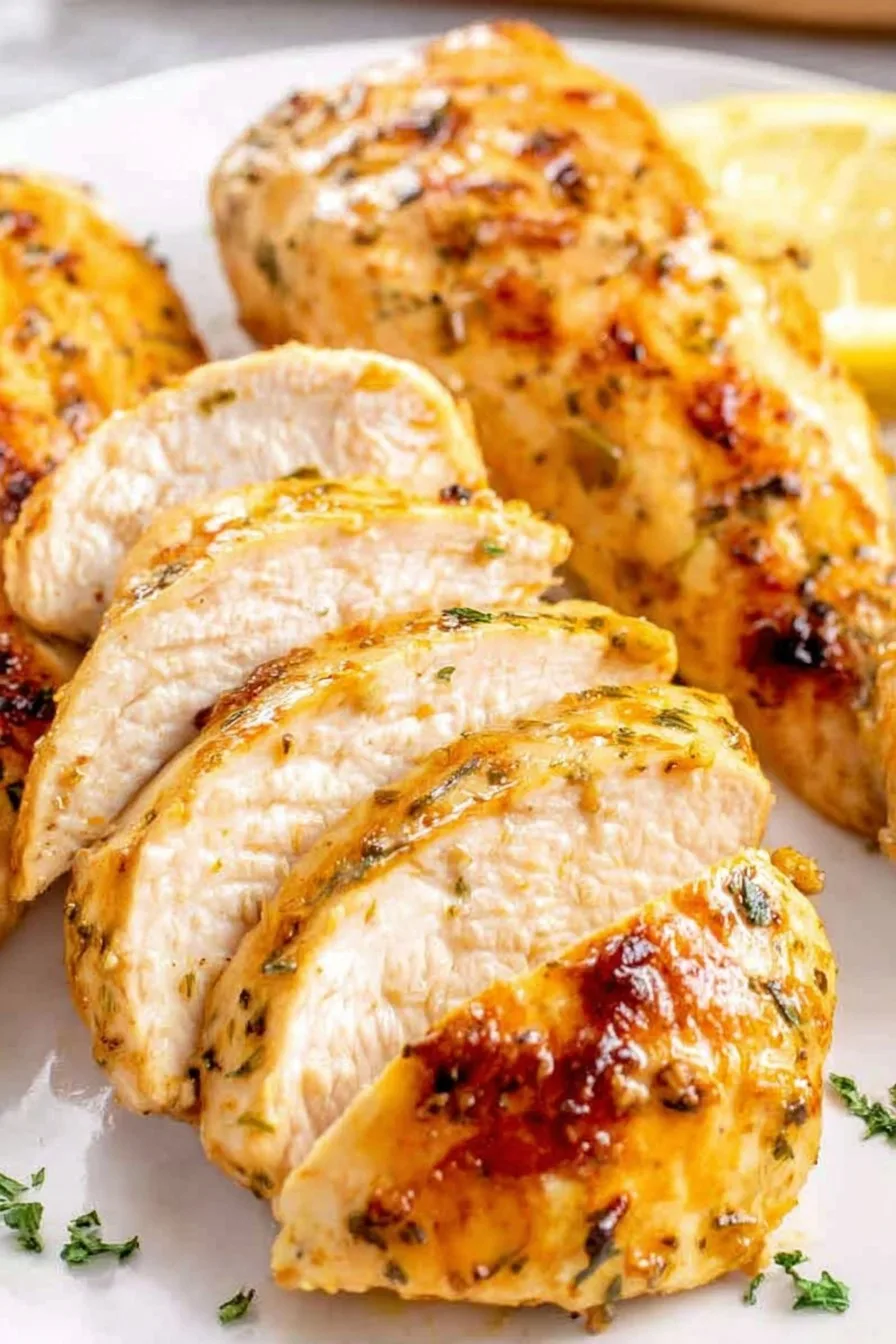 Air Fryer Lemon Garlic Chicken Breast
