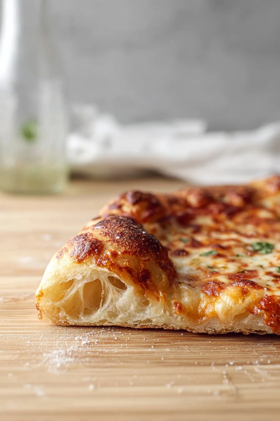 artisan pizza dough- crispy, chewy, bubbly crust