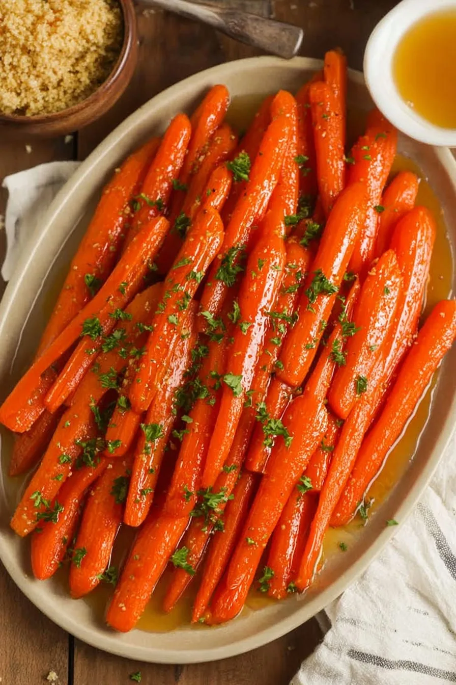 Brown Sugar Honey Glazed Carrots
