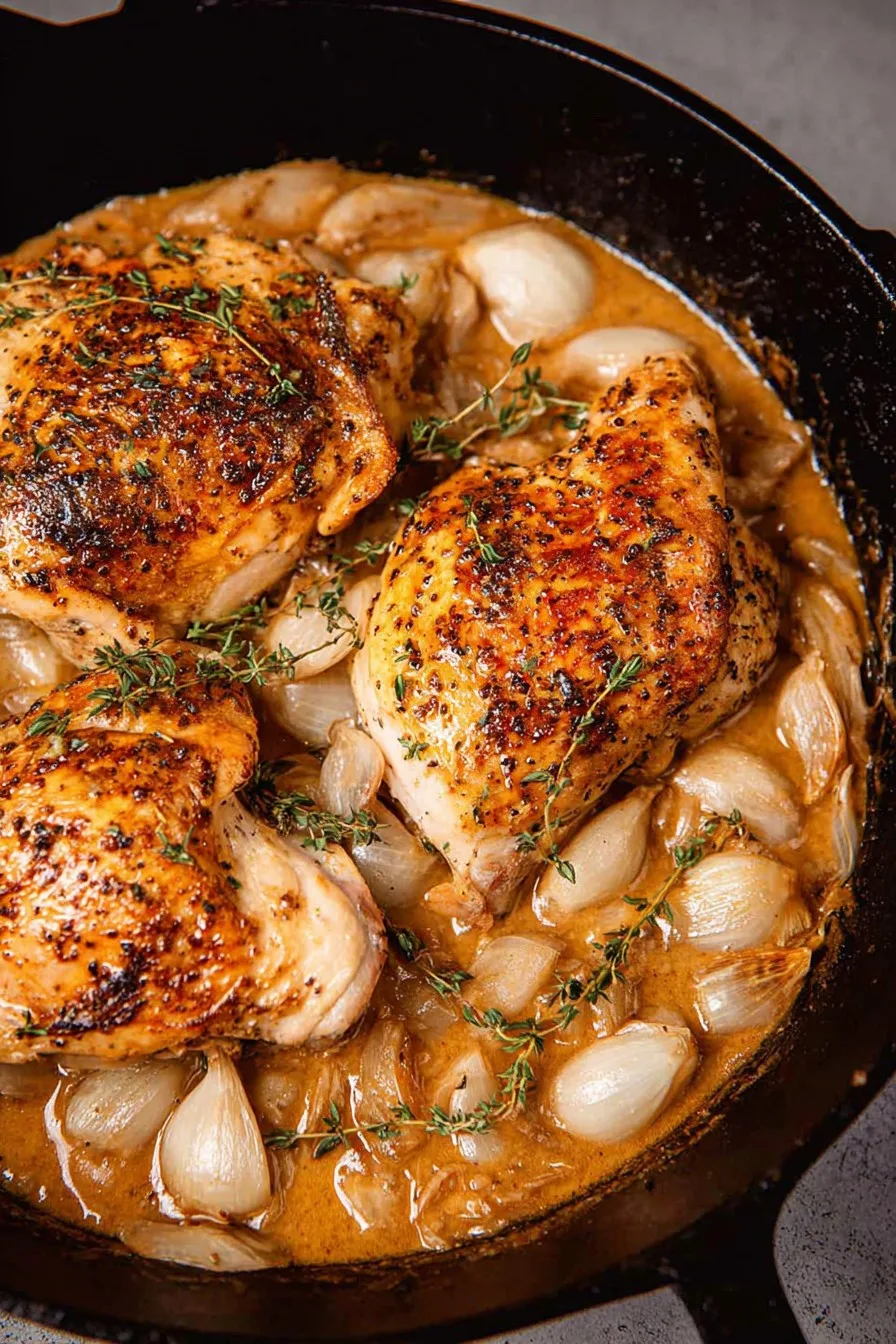 Creamy Garlic Roasted Chicken