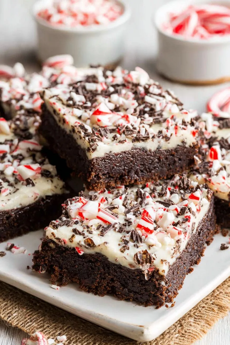 Easy Peppermint Brownies Recipe