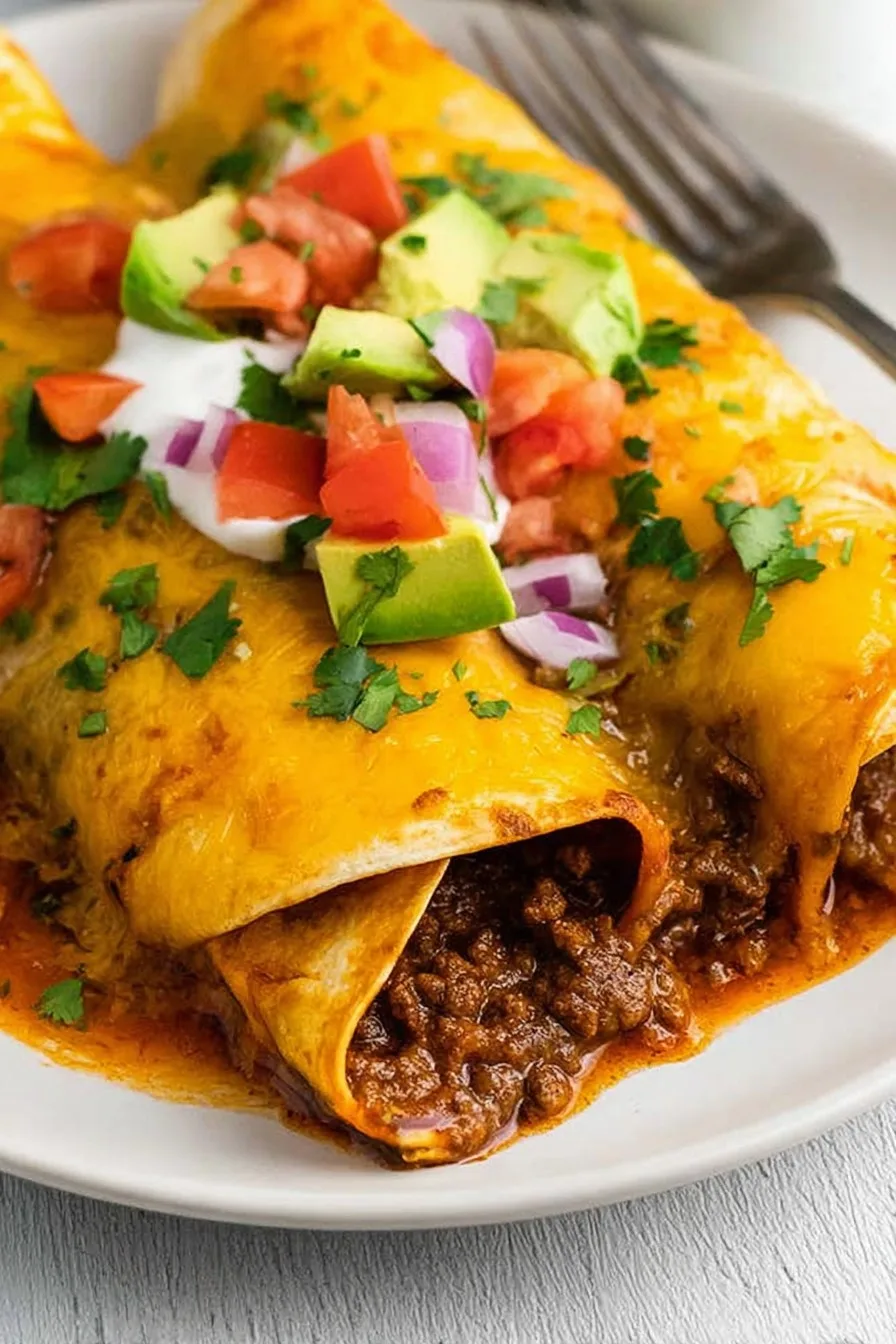 Ground Beef Enchiladas