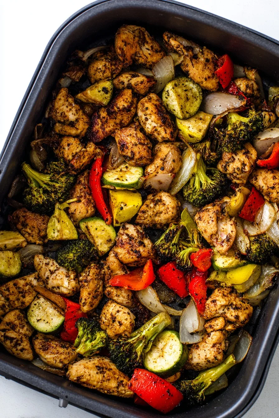 Healthy Air Fryer Chicken and Veggies