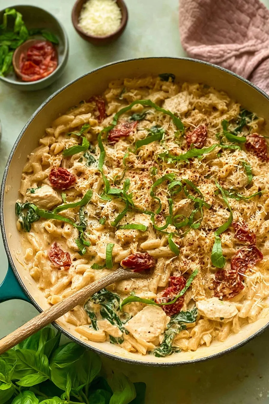 High-Protein Marry Me Chicken Pasta